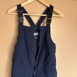 Kids Land’s End waterproof snow bibs size 7